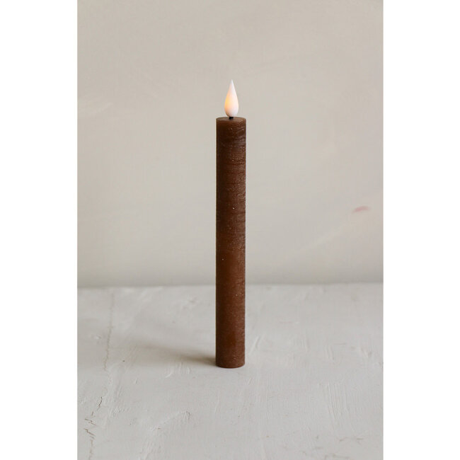 Home Society Dark Brown LED Dinner Candles Core Recharge Set 2 LED