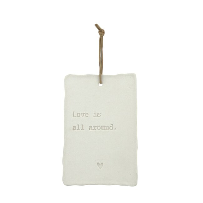 Home Society Ornament Letter Art Love around
