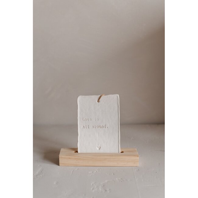 Home Society Ornament Letter Art Love around