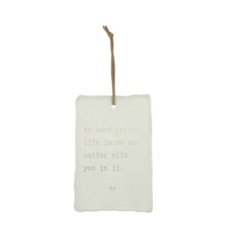 Home Society Ornament Letter Art My best friend Home Society Ornament Letter Art My best friend