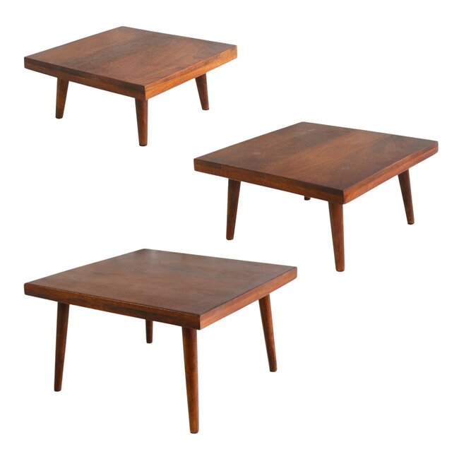 Home Society Tafel Banho Donker Bruin Set van  3
