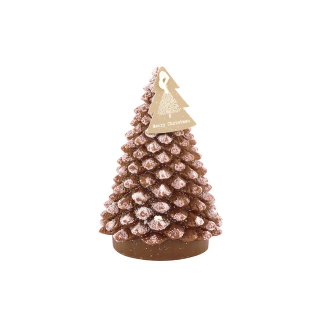 Home Society Deco Candle Tree Snow M Bruin