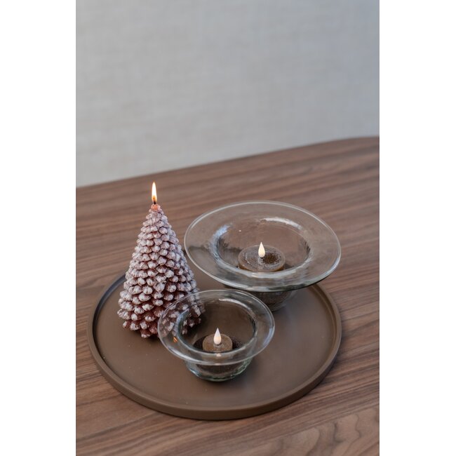Home Society Deco Candle Tree Snow M Bruin