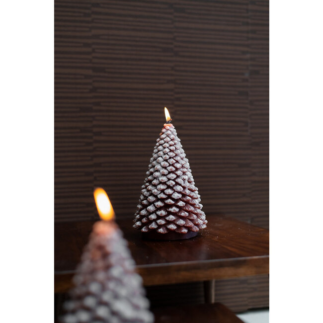 Home Society Deco Candle Tree Snow L Bruin