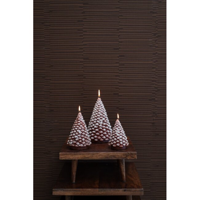 Home Society Deco Candle Tree Snow L Bruin