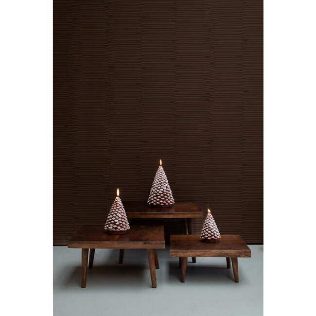 Home Society Deco Candle Tree Snow L Bruin