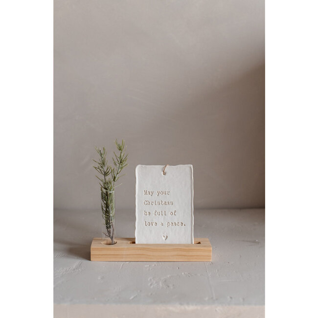 Home Society Ornament Letter Art Xmas Ass 6 (prijs per stuk)
