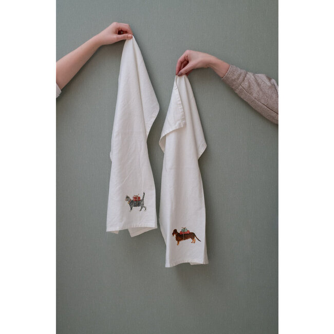 Home Society Theedoek Festive Friends Pet Ass 2  (per stuk)