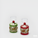 EDG Waxinelichthouder Giostra(Groen/Rood - 13 cm (per stuk)