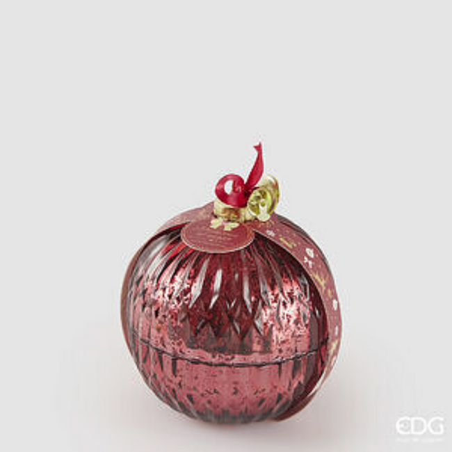 EDG Glazen kerstbal Ø11 cm met geurkaars Princess of the Night