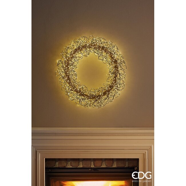 EDG Krans Corona Led Lumiere (Bruin - Ø75 cm)