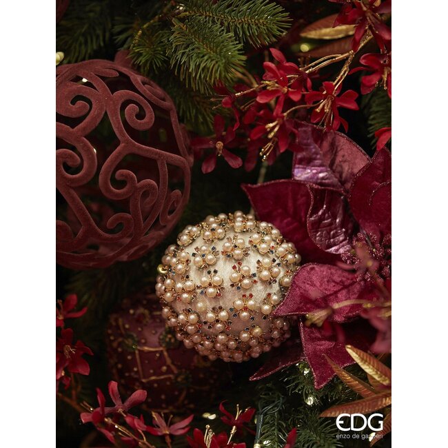EDG Decoration Elizabeth Ball (Wit - Ø8 cm)