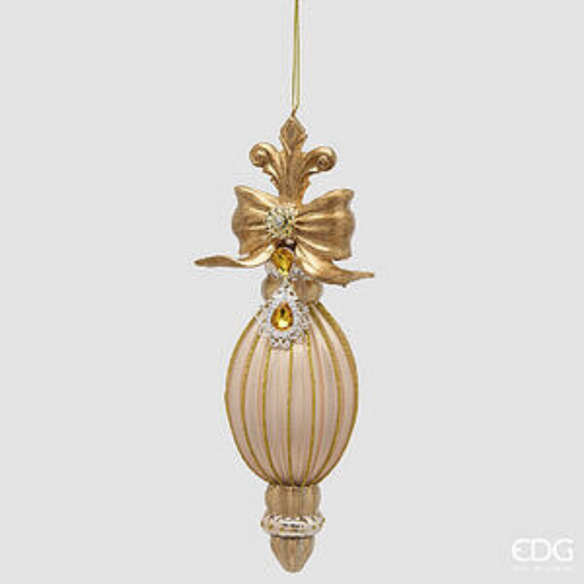 EDG Mixed Striped Decoration (Goud - 22 cm)