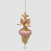 EDG Spinning Top Decoration with Bow (Roze - 20,5 cm)