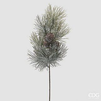 EDG Besneeuwde tak met dennenappels (Wit/Groen - 76 cm) EDG Besneeuwde tak met dennenappels (Wit/Groen - 76 cm)