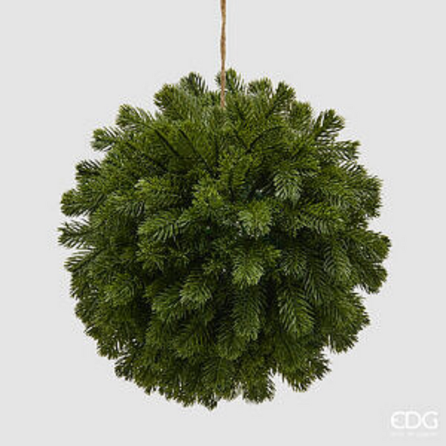 EDG Pine Ball Kersthanger (Groen - Diameter 27 cm)