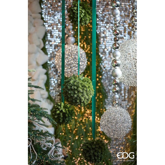 EDG Pine Ball Kersthanger (Groen - Diameter 27 cm)