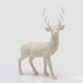 EDG Reindeer Pearl Decoration (Wit - H54,5 cm)