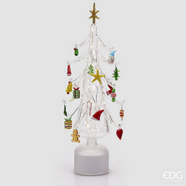 EDG Pine Twist Decoration LED Decorations (Multicolor - H45 cm)
