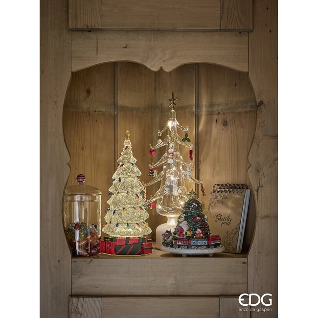 EDG Pine Twist Decoration LED Decorations (Multicolor - H45 cm)
