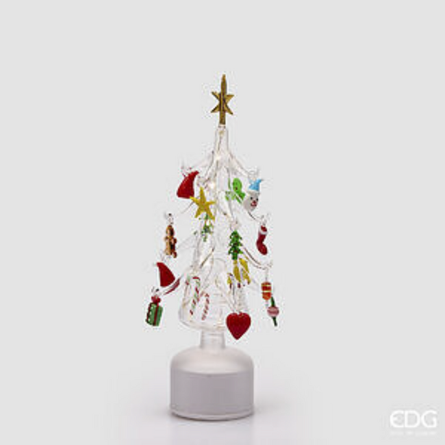 EDG Pine Twist Decoration LED Decorations (Multicolor - H36 cm)