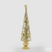 EDG Decoratieve dennenboom glitter Zilver/Goud H47 cm