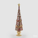 EDG Decoratieve dennenboom glitter Burgundy H47 cm