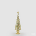 EDG Decoratieve dennenboom glitter Silver Goud H36 cm