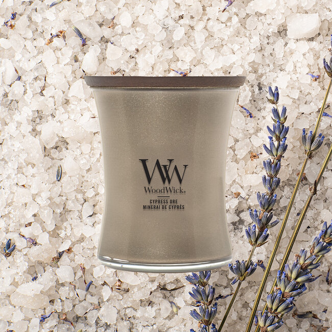 Woodwick Cypress Ore - Warm Nickel Metal Collection WoodWick© 60h.