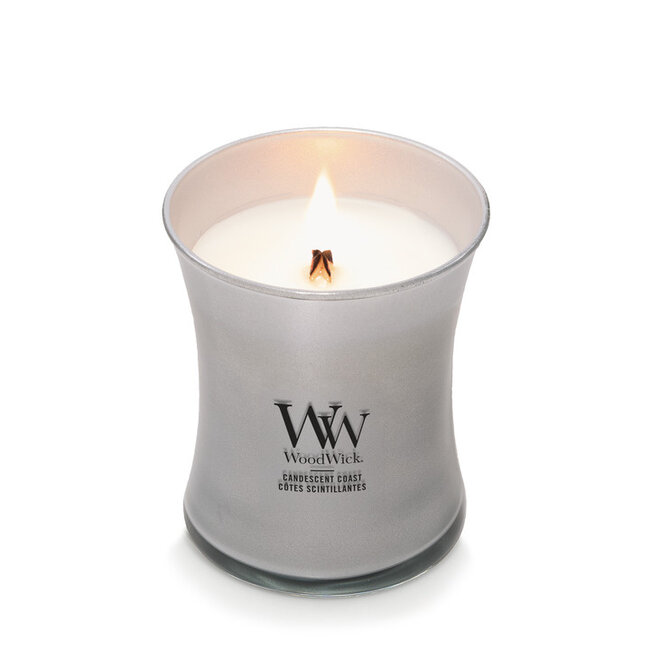 Woodwick Candescent Coast - Silver Metal Collection WoodWick© 60h.