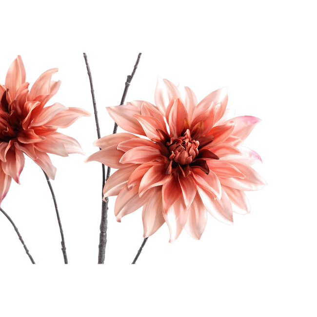 PTMD Dahlia Flower Peach 5 flower dahlia spray