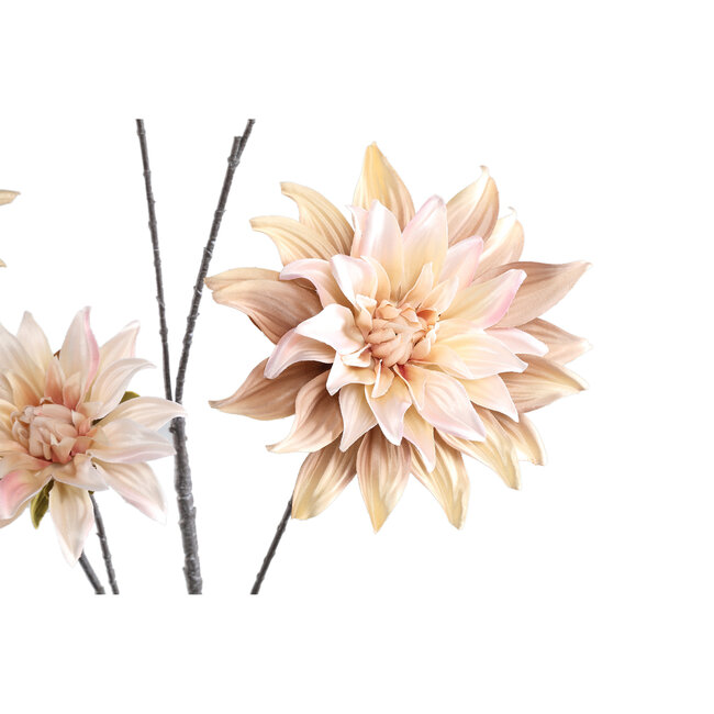 PTMD Dahlia Flower Beige 5 flower dahlia spray
