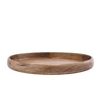 PTMD Dusten Natural mango wood round tray big PTMD Dusten Natural mango wood round tray big