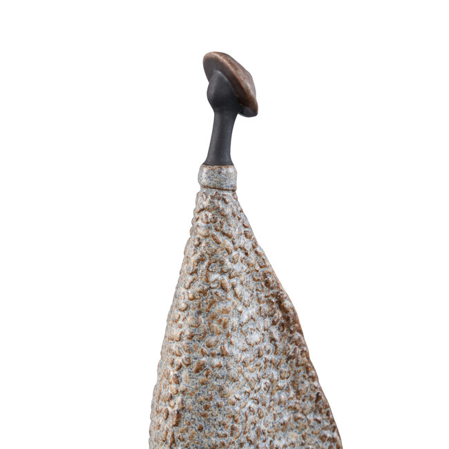 PTMD Yung Keramiek Beeldenpaar Beige Set van 2 (41 cm)