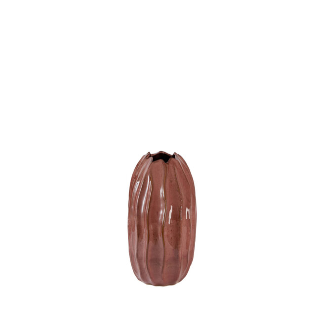 Light & Living Vaas deco 41x20x42 cm PODURI keramiek donker roze