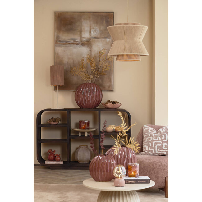 Light & Living Vaas deco 41x20x42 cm PODURI keramiek donker roze