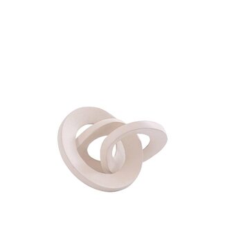 PTMD Davean Beige casted alu knot shaped statue small PTMD Davean Beige casted alu knot shaped statue small