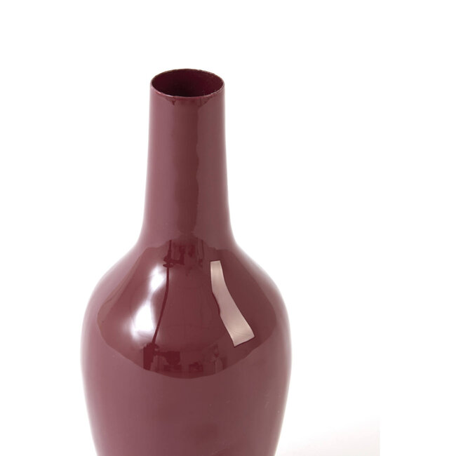Light & Living Vaas deco Ø12x34 cm JAVIER mat bruin-brons