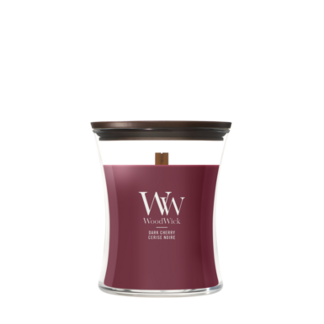 Woodwick Dark Cherry Medium Candle WoodWick© 60h.