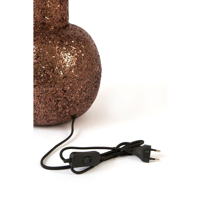 Light & Living Lampenvoet Burira Glitter Brown-Bronze Ø26x83 cm