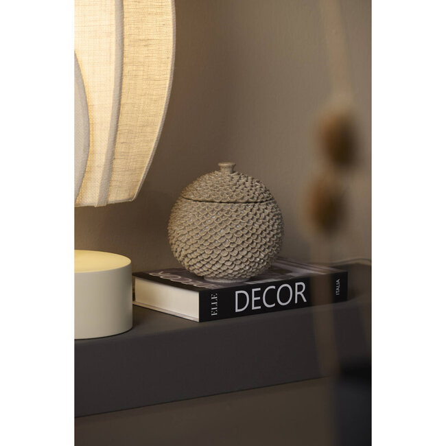 Light & Living Deco box Ø16,5x16,5 cm COLDROS zand