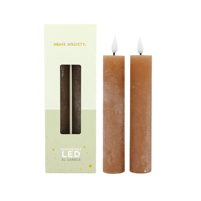 Home Society Bruin LED Dinner Candles XL Core Recharge Set 2