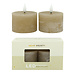 Home Society Beige LED Mini Pillar Candles Core Recharge Set 2 LED