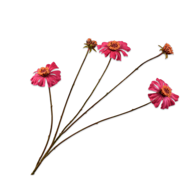 Silk-Ka ZINNIA TAK ROZE DK 89 cm