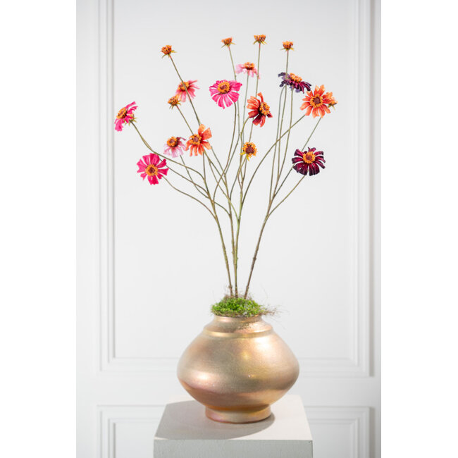 Silk-Ka ZINNIA TAK ROZE DK 89 cm