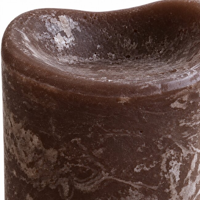 PTMD LED Light Candle rustic brown moveable flame L