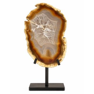 PTMD Josha Natural iris agate slice deco ornament PTMD Josha Natural iris agate slice deco ornament