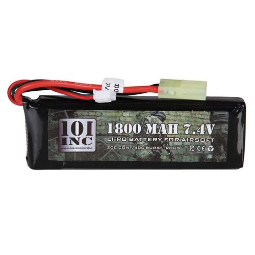 101 Inc Li-Po battery 7.4V -1800 mAh