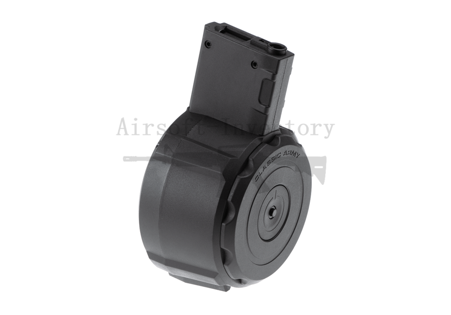 M4 Drum Mag 1100rds Auto Winding AirsoftInventory
