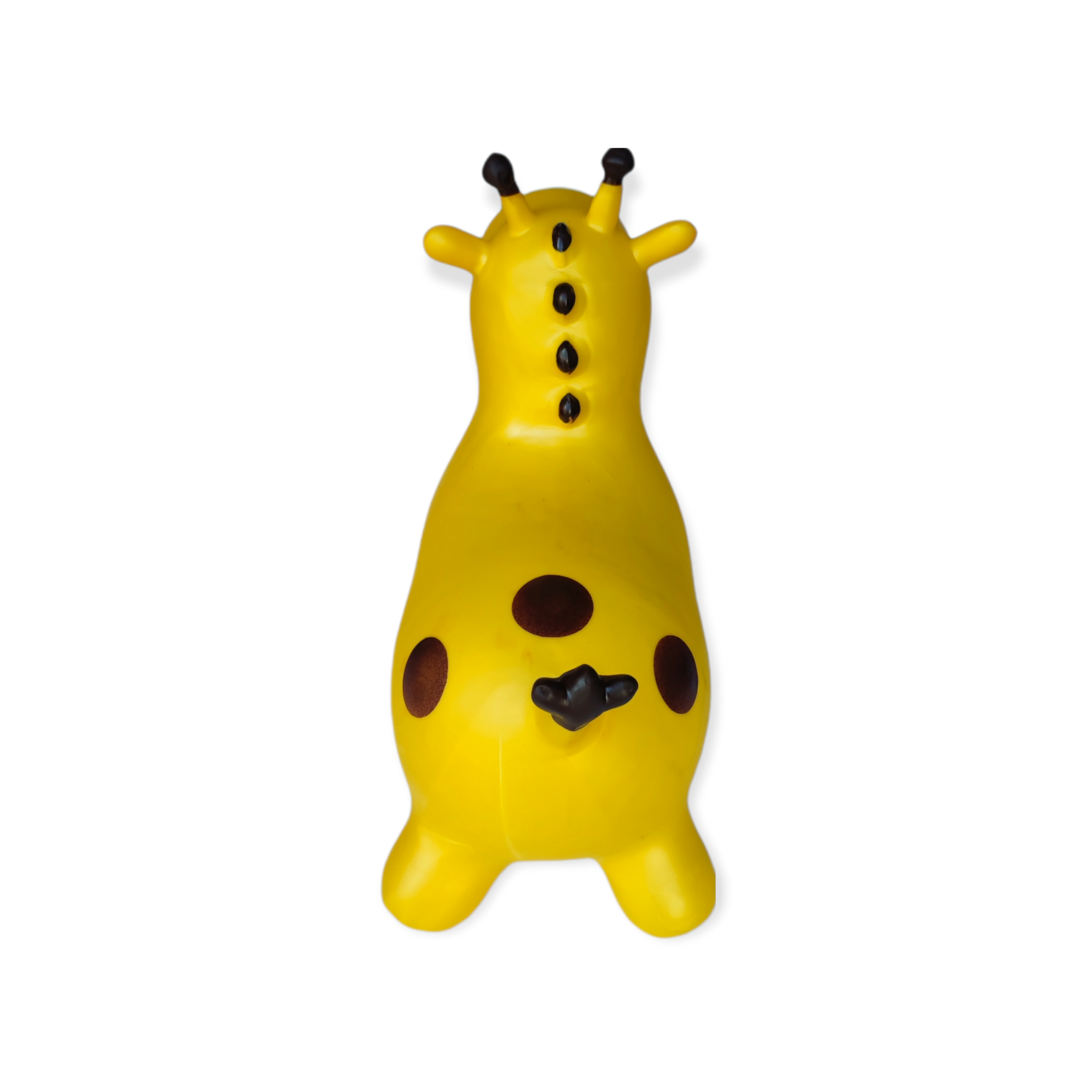 Jobber Toys - Skippy dieren - Skippybal - Giraffe - Geel - incl. pomp